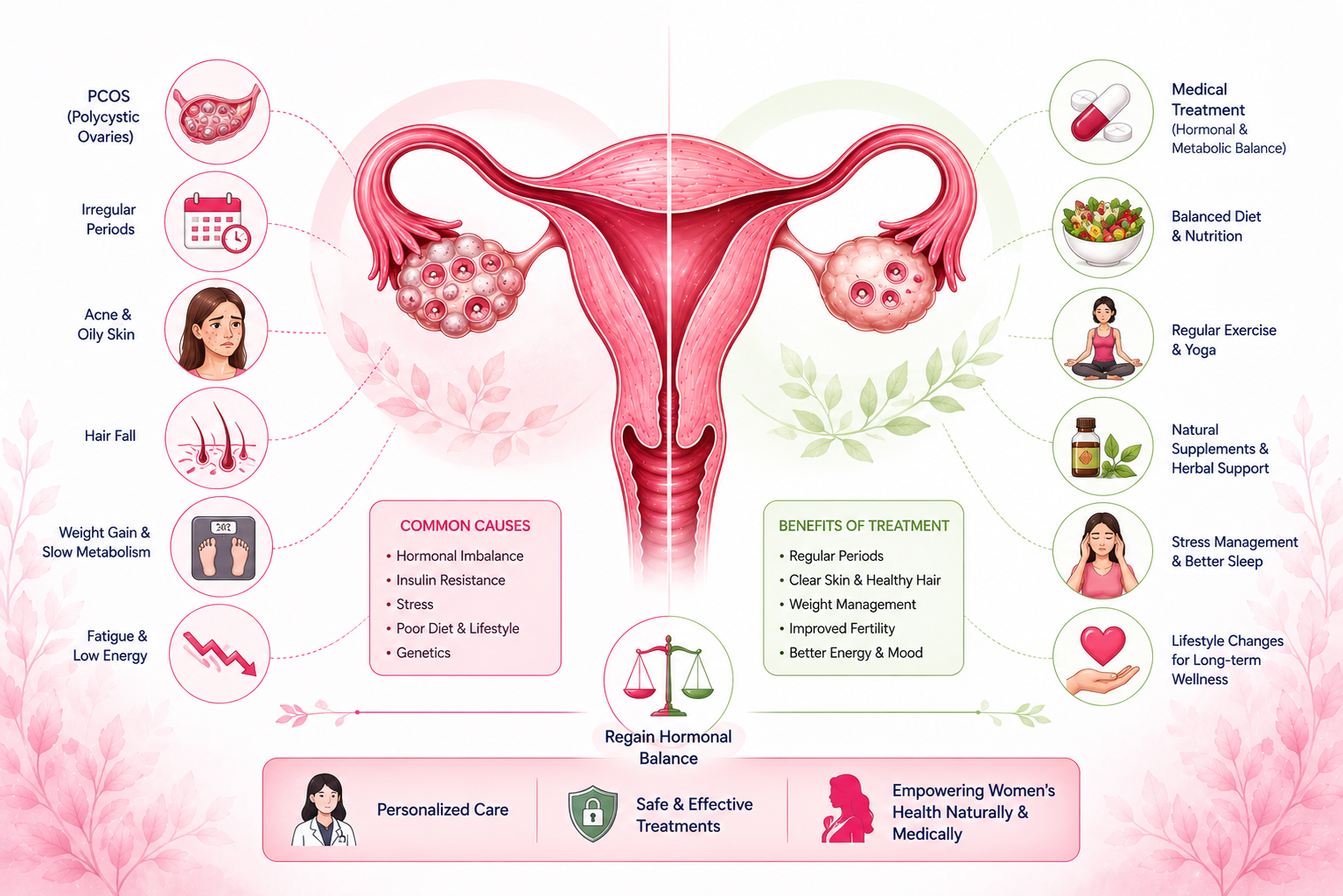 PCOS and Irregular Periods Treatment: Regain Hormonal Balance Naturally and Medically