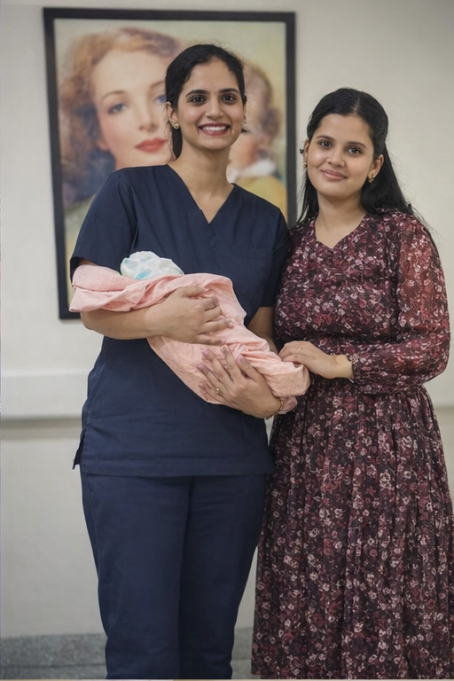 Doctor with patient